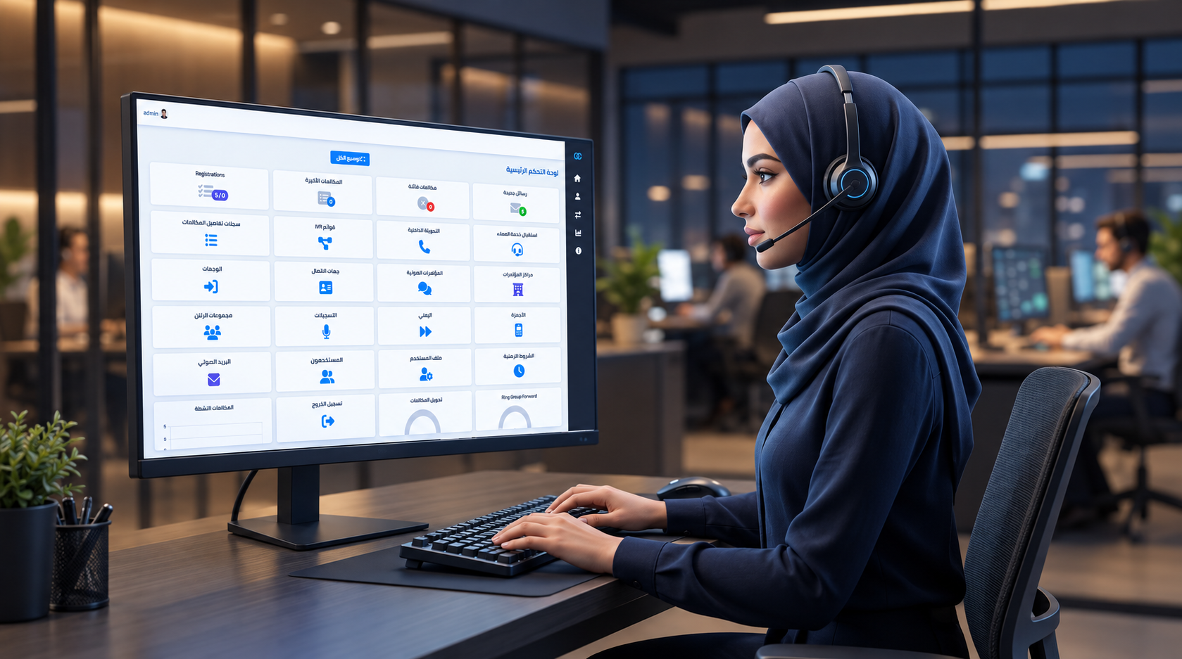 أخصائية الدعم الفني وخدمة العملاء