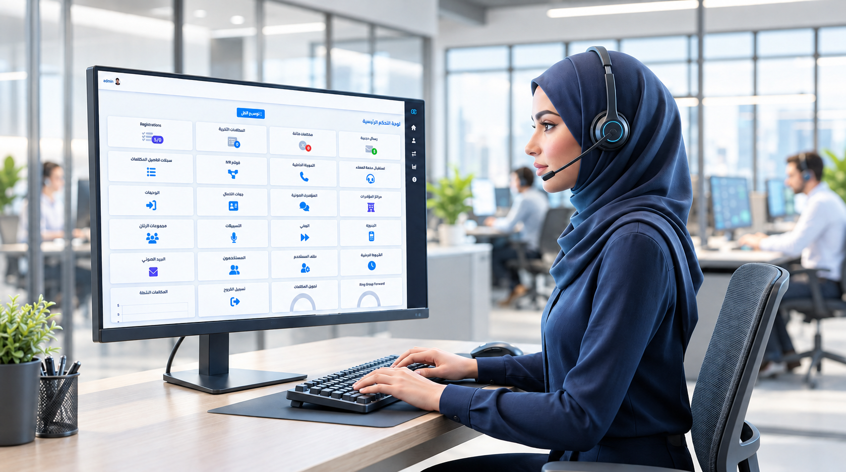 أخصائية الدعم الفني وخدمة العملاء